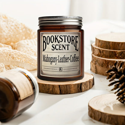Book-Themed Jar Candle in 4oz or 8oz Singles, Two-Piece Sets and Four-Piece Gift Box Configurations