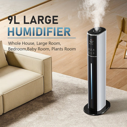 Humidifier 9L Top-Fill Cool Mist Tower with Smart Humidity Control, Sleep Mode and 600-Square-Foot Listing
