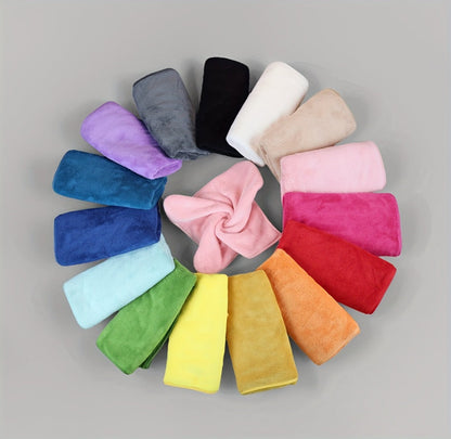 Coral Velvet Bath Towel Set 18pcs – 4 Bath Towels 4 Hand Towels 10 Washcloths Hotel Quality Soft Absorbent