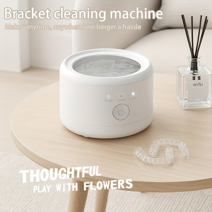 50 kHz Compact Ultrasonic Cleaner in Black Art Edition with Three Front Cleaning Modes for Small Items