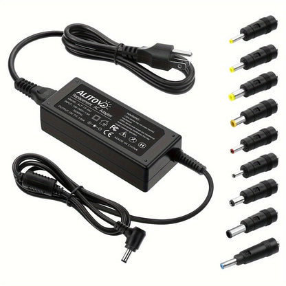 Fixed 19V 3.42A 65W Power Adapter with No-Tip or Nine-Tip Connector Configuration and US Cord