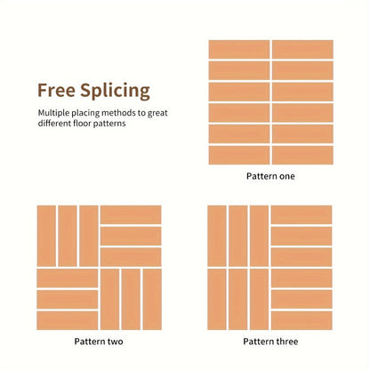 Interlocking Acacia Wood Deck Tiles, 27-Pack of 12-Inch Slatted Squares for Patio, Balcony or Indoor Floors
