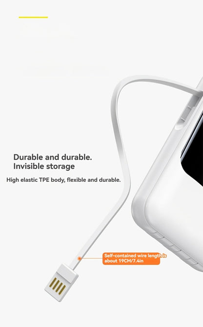 21000mAh Mini Power Bank 22.5W Fast Charging Ultra-Thin LED Display Compact External Battery Pack for iPhone Android Samsung – Slim Portable Charger Holiday Gift