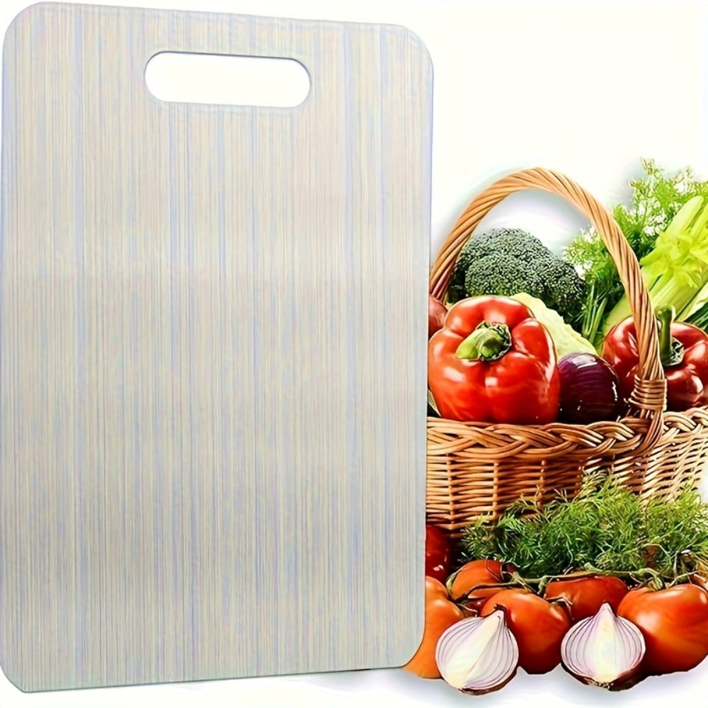 13.39 x 9.06-Inch 304 Stainless-Steel-Labeled Cutting Board with Handle in One- or Two-Piece Packs