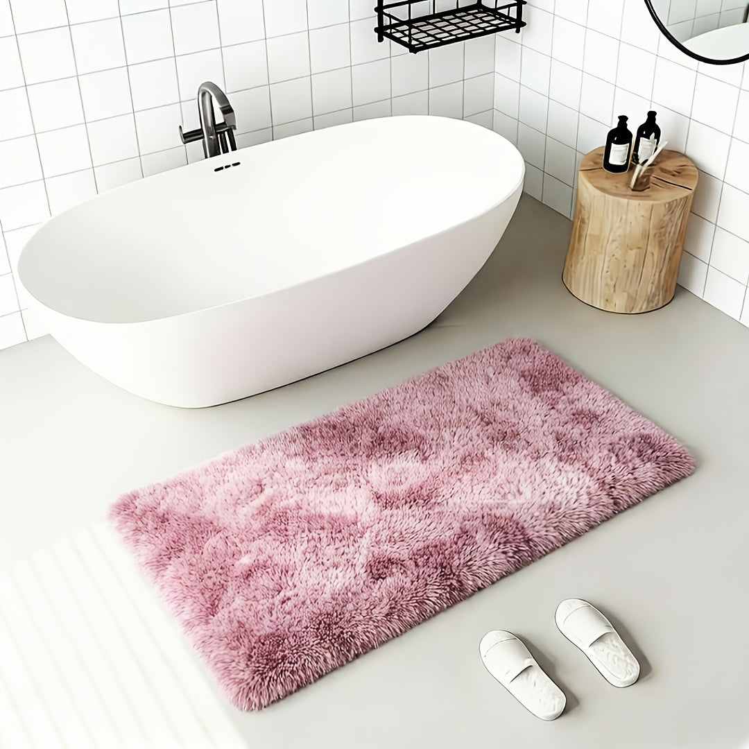 Area Rug Fluffy Tie-Dye Machine-Woven Mat at 1000 g/m² in Eight Colors and Three Indoor Sizes