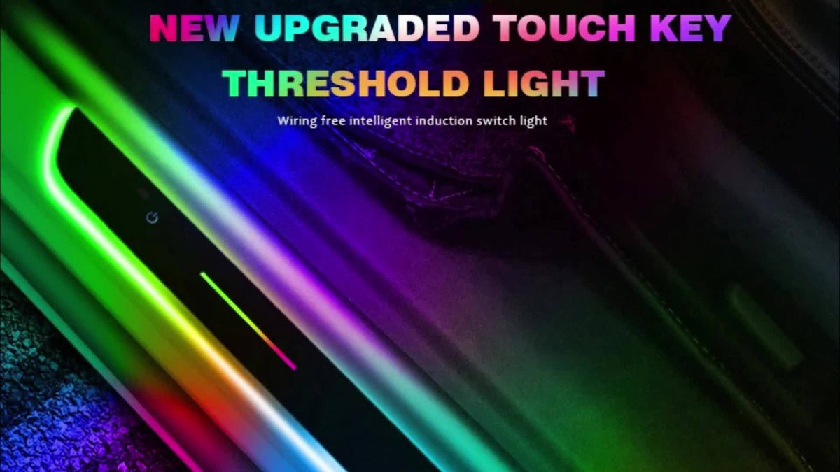 LED Door Threshold Welcome Light 4 Pack Wireless - Auto Motion Sensor, 7 Preset Colors, No Wiring