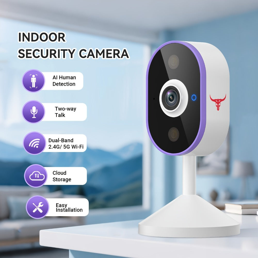 2K WiFi Doorbell Camera Wireless Smart Doorbell with AI Snapshot, Night Vision, Two-Way Intercom, Photo & Video Recording, Local Storage, Rechargeable Battery, Motion Detection, Black Linen