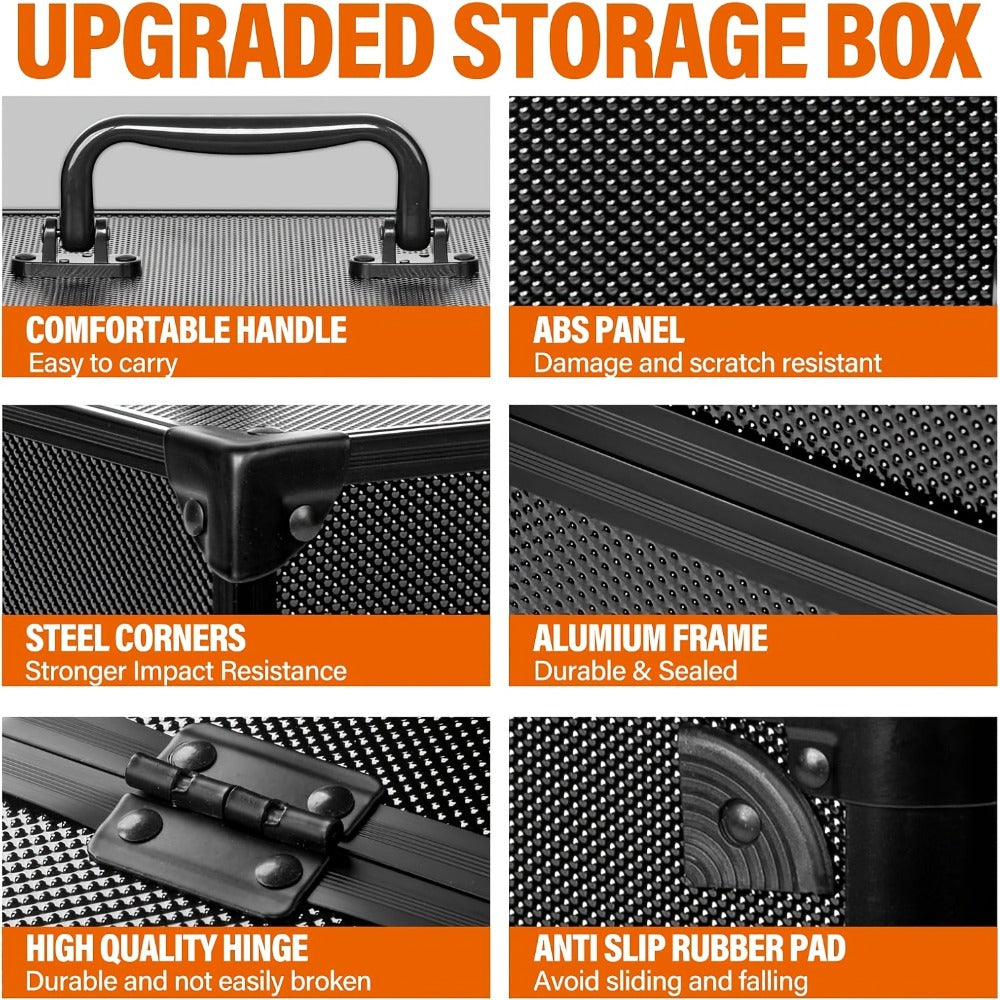 Graded Sports Card Storage Box PSA CSG BGS Slab Organizer Case for Top Loaders Baseball Trading Card Collector Protector