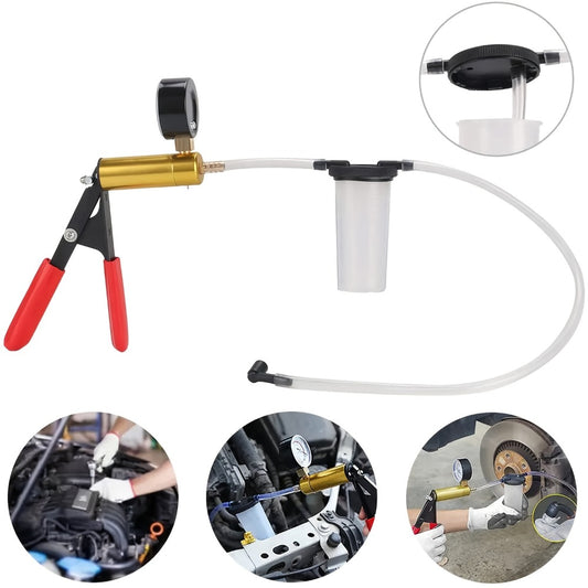 Brake Bleeder Kit – One-Man Vacuum Pressure Pump Tester Set for Car Motorcycle Truck Clutch Bleeding