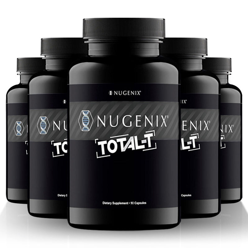 Five-Bottle L-Citrulline Men's Health Supplement Capsule Set with Coordinated Containers and Labels