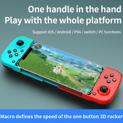 Expandable Mobile Game Controller D3 Joystick with M2 Aim-Assist – Plug & Play for Android iOS HarmonyOS, FPS Shooter Action Games, Phone Gamepad Clip-On Grip White Black Red Blue Gift