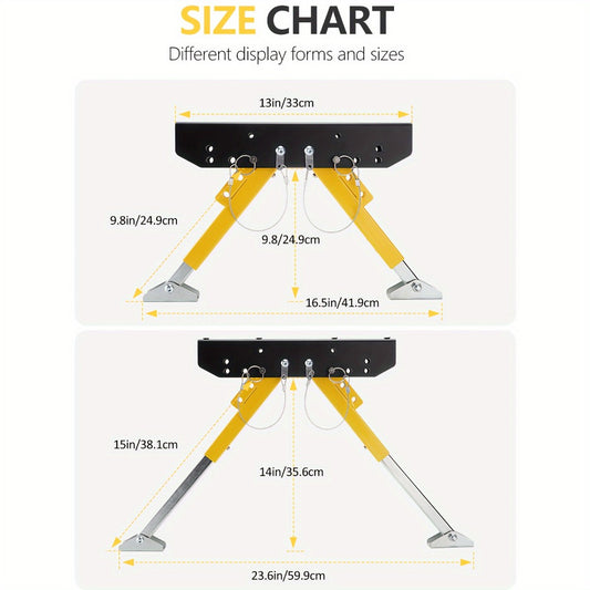 RV Step Stabilizer Kit – Adjustable Foldable Ladder Support for 5th Wheel, Travel Trailer & Motorhome, Eliminates Bounce, Protects Entry Steps, Easy 15-Min Install