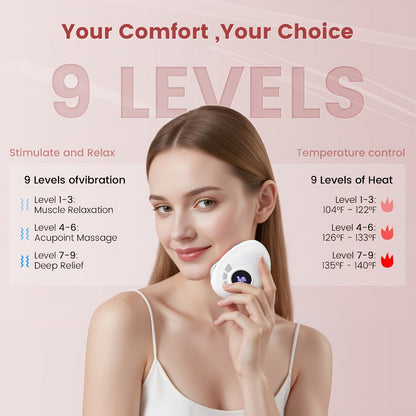 Electric Gua Sha Facial Sculpting Tool 9-Speed Vibration & Heat USB Rechargeable - Anti-Aging Skin Lifting Lymphatic Drainage Face Neck Massager - Home Spa Beauty Device for Women Skincare Gift