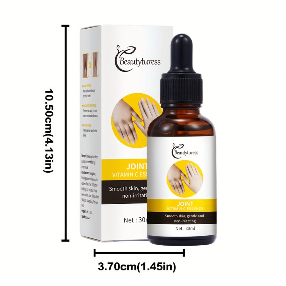 Face Serum Vitamin C Two-Bottle Set with Light Beige Liquid Texture and Amber Dropper Packaging