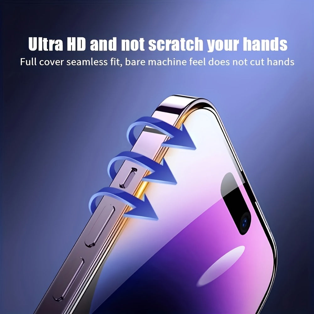 Screen Protector, 5-Piece Clear Tempered Glass Set with Dust-Free Installation Cabin for 28 Selected iPhone Model Options