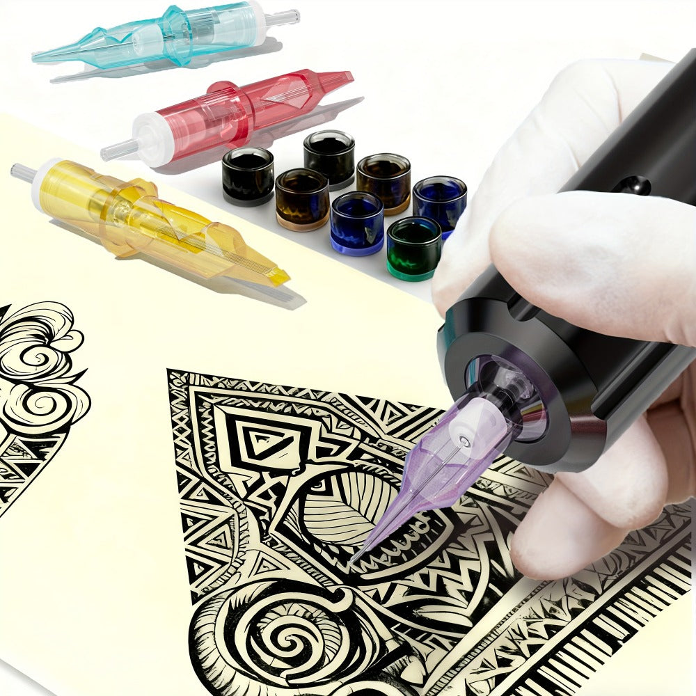 Tattoo Cartridge Needles with Lumentip Label, 50-Piece #12 Mixed or Round Liner Pack Choice