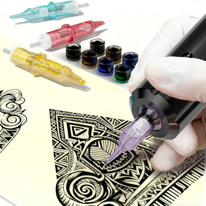 Tattoo Cartridge Needles with Lumentip Label, 50-Piece #12 Mixed or Round Liner Pack Choice