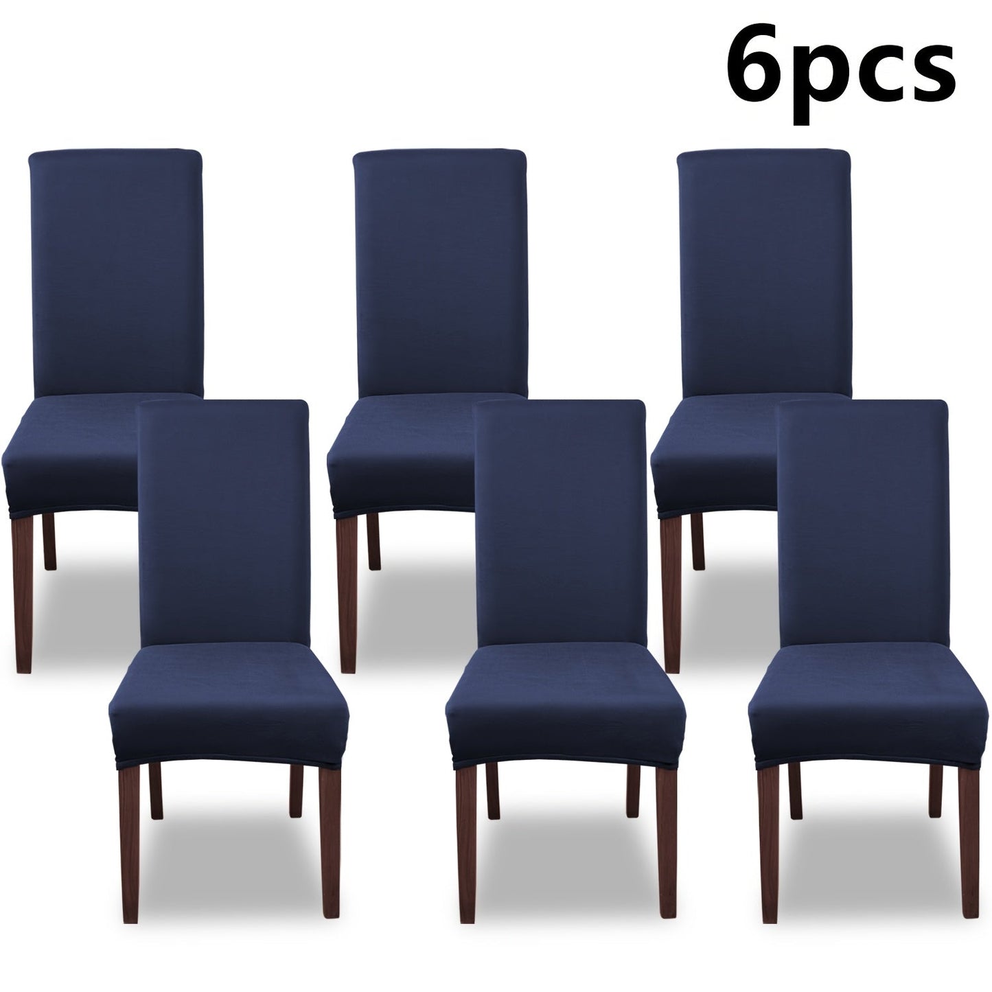 Chair Cover Set of 4 or 6 Stretch Milk-Fiber Dining Slipcovers in Eight Available Color Choices