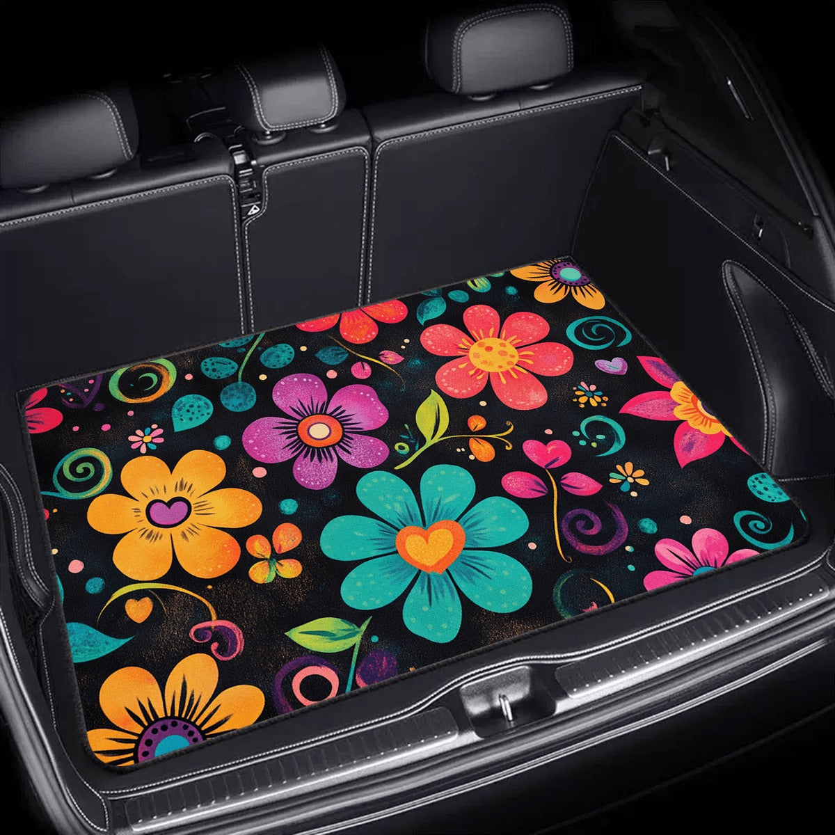 Car Trunk Mat Cargo Liner – Waterproof Non-Slip Trunk Floor Mat with Pattern Designs to Protect Vehicle Interior from Dirt, Spills & Scratches | Multiple Styles