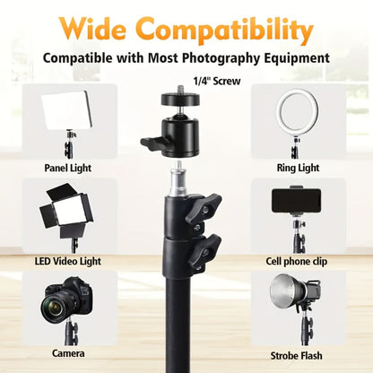 10-Inch Ring Light with Inline Cable Controls, Phone Holder and Desktop Bracket or Mini Tripod Options