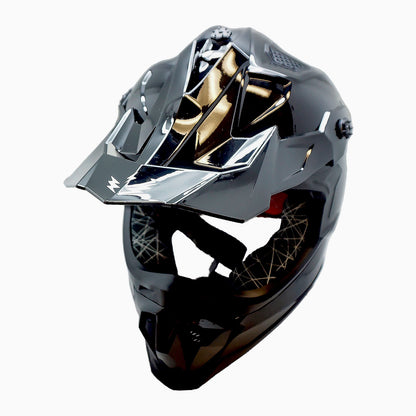 Dirt Bike Helmet Adult Motorcycle ATV Off-Road Track Style Lightweight Aerodynamic Thermoplastic Shell Removable Washable Padding Glossy UV Finish, Multiple Colors XS-XXL