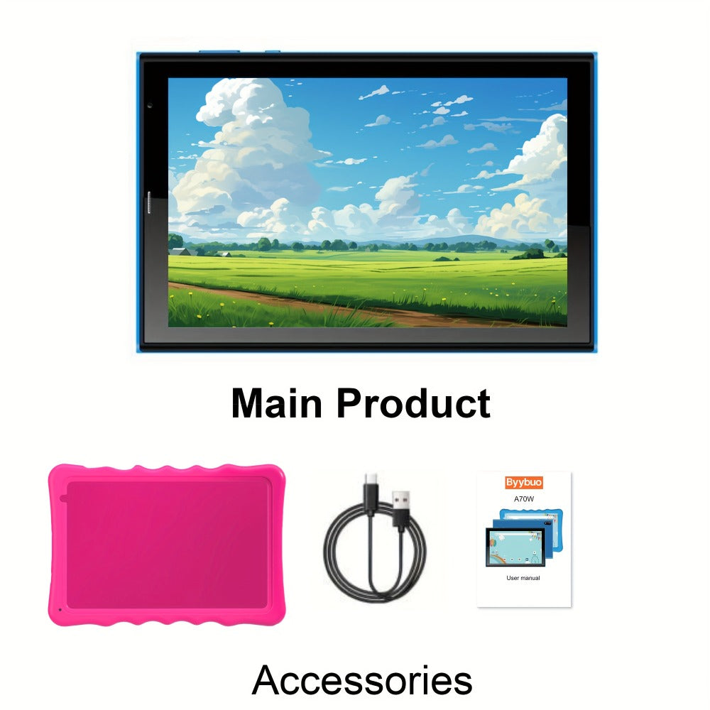 Kids Tablet 10.1 Inch with Android 13, 4GB RAM, 32GB Storage, 6000mAh Battery and Protective Case