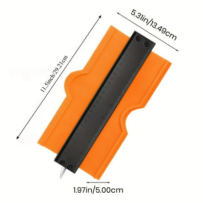 Two-Piece Contour Gauge Set with Locking Profile Duplicators in 6.5- and 11.5-Inch Size Options