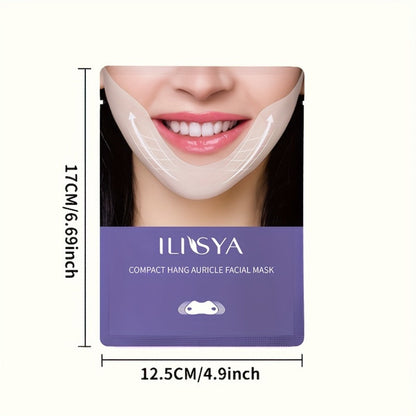 V-Line Face Mask 7 Pieces Hydrogel Chin Lifting & Jawline Contouring — Collagen, Hyaluronic Acid & Coffee Extract Firming Tightening Sculpting Mask for Double Chin, Neck & Lower Face | All Skin Types