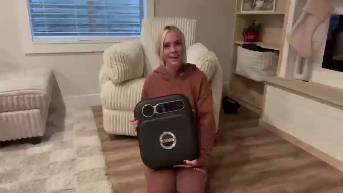 Collapsible Foot Spa with Heater, Temperature Control, Bubbles, Six Rollers and Two Color Options