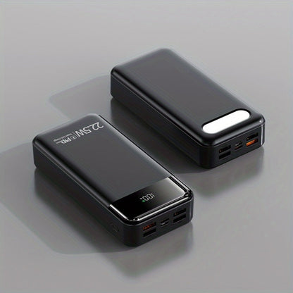 Power Bank 60000mAh 22.5W with Multi-Device Port Layout, LED Light and Digital Display in Three Colors