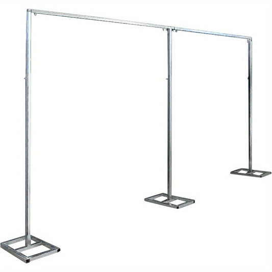 Pipe and Drape Backdrop Stand 10x20ft Heavy Duty Stainless Steel Portable Wedding Party Photography Background Support System with Base Kit for Stage Events Trade Show Display