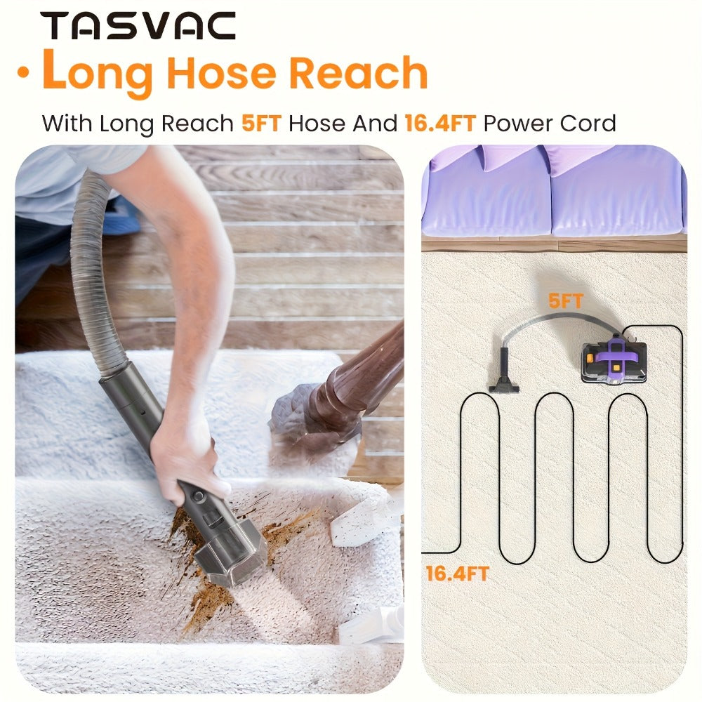 Portable Spot Cleaner for Carpet & Upholstery | Dual Brush Power Suction Stain Remover with Multifunctional Tools – Deep Cleans Sofa, Car Seats, Stairs & Pet Stains