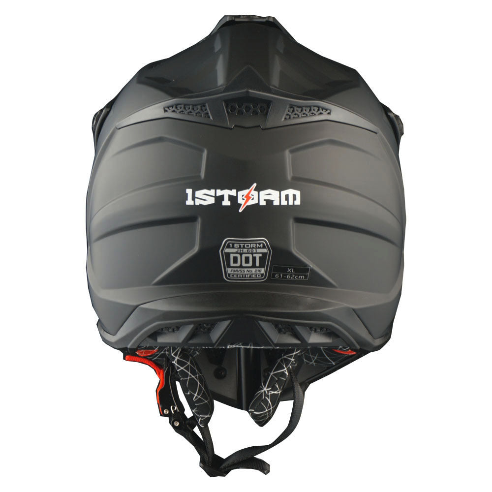 Dirt Bike Helmet Adult Motorcycle ATV Off-Road Track Style Lightweight Aerodynamic Thermoplastic Shell Removable Washable Padding Glossy UV Finish, Multiple Colors XS-XXL