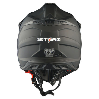 Dirt Bike Helmet Adult Motorcycle ATV Off-Road Track Style Lightweight Aerodynamic Thermoplastic Shell Removable Washable Padding Glossy UV Finish, Multiple Colors XS-XXL