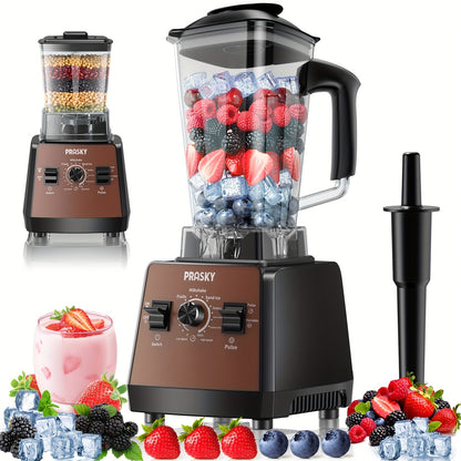 Professional Blender for Kitchen 68oz 25000RPM 2400W - Countertop Smoothie Blender with 2 Containers Stainless Steel Blade Variable Speed Pulse for Ice Frozen Fruit Juice Shakes 7 Colors