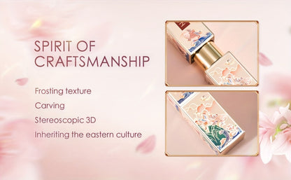 Lip Balm CATKIN Tinted Stick with Five Named Shade Options, Glossy Finish and Floral Packaging