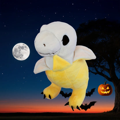 Plush Toy – Yellow Banana Dinosaur 9.5-Inch T-Rex Character with Peekaboo Peel Design for Display