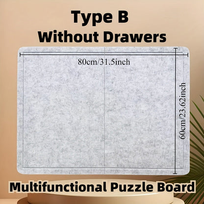 Jigsaw Puzzle Board with Drawers & Storage for 1000 & 1500 Piece Puzzles – Portable Non-Slip Puzzle Table Mat, Multiple Sizes & Colors, Perfect Gift for Puzzle Lovers & Adults