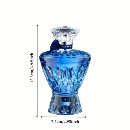 Eau de Parfum for Men Long Lasting Woody Masculine Cologne Spray 75ml - Cedar Sandalwood Amber Scent Alcohol-Based Fragrance Formaldehyde-Free Gift for Him
