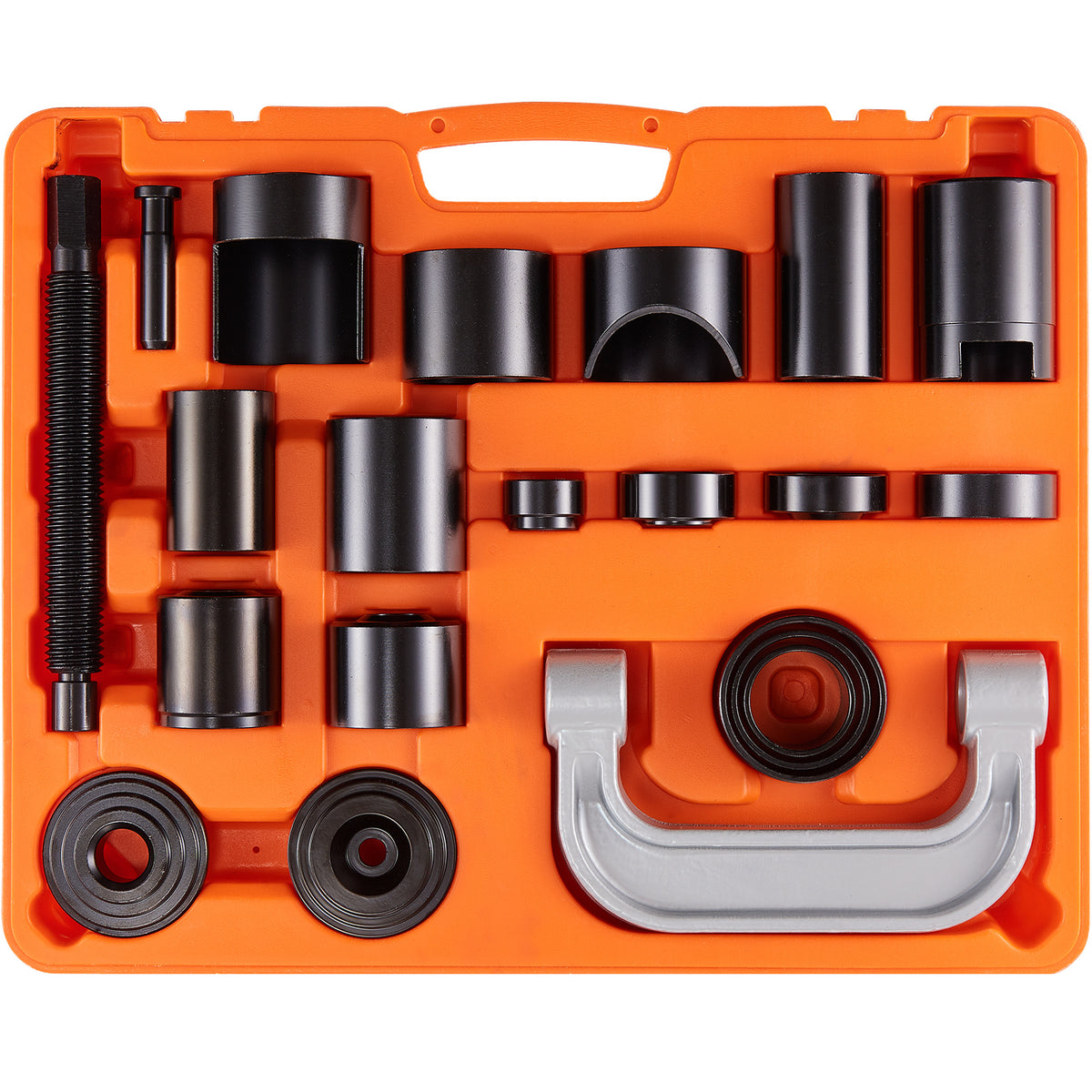 Ball Joint Press Kit 10/21/23-Piece - C-Press Ball Joint Tool Set for 2WD & 4WD Vehicles, Heat-Treated Carbon Steel, Compatible with Ford GM Dodge Jeep Dana 28-60 Axles, U-Joint & Brake Pin Removal