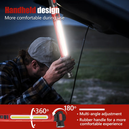 LED Work Light Bar 3000LM Rechargeable Construction Site Lighting Lamp – Hanging Hook, Portable Underhood Work Light for Auto Repair, Garage, Mechanical Maintenance & Emergency Use – Single & 2-Pack Options