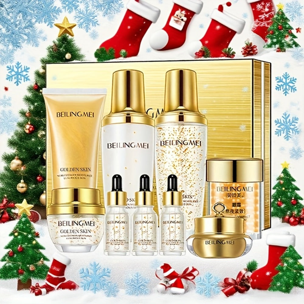 Korean Skincare Set 9pcs for Women Collagen Hyaluronic Acid Niacinamide Hypoallergenic Moisturizing Firming Brightening All Skin Types Gift Set