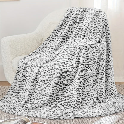 Raised Leopard Pattern Throw Blanket in Five Colors and 14 Listed Size-and-Color Combinations