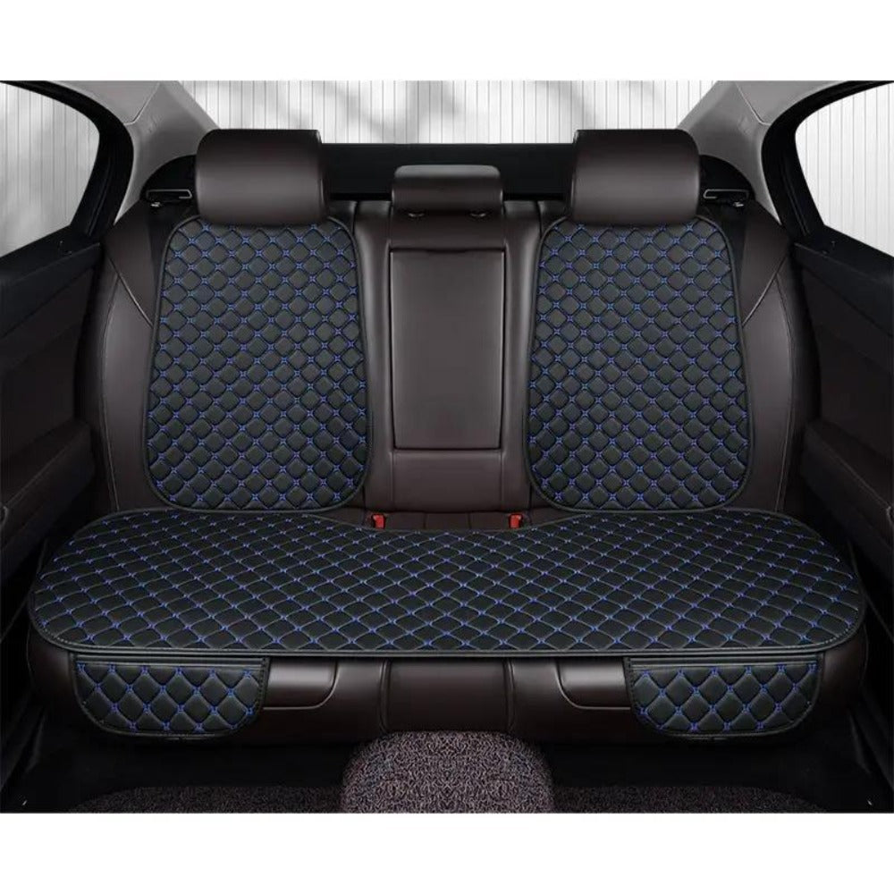 Car Seat Cover Rear Bench Protector with Source-Listed Water-Resistant Surface in Black or Red