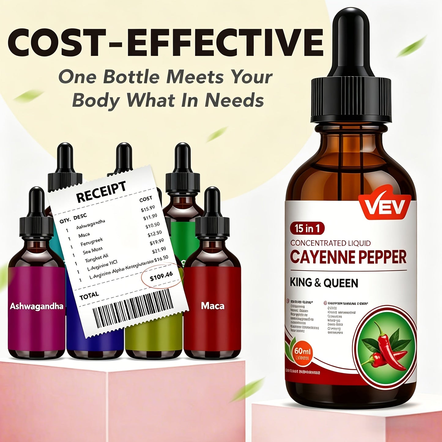 Dietary Supplement Berberine Capsules with Ceylon Cinnamon, Cayenne, Turmeric and Milk Thistle Blend