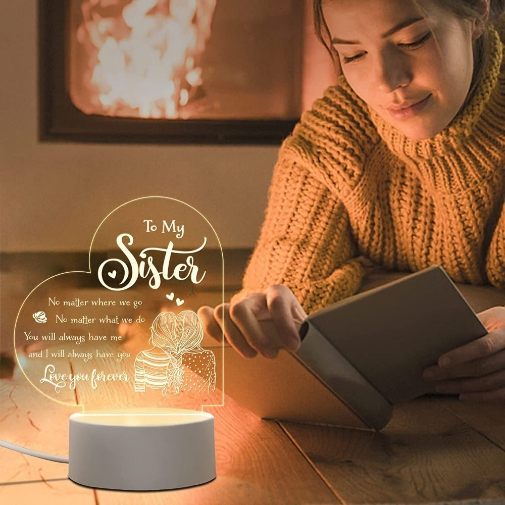 Space Floral Acrylic Night Light – Enchanting Galaxy Flower LED Desk Lamp, Aesthetic Bedroom Decor, Cute Room Accent Light, Unique Gift for Sister, Girls, Teens, Birthday & Any Occasion
