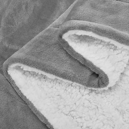 480GSM Sherpa Fleece Blanket – Double-Sided Heavy Warm Throw for Couch, Bed & Travel, Reversible All Season, 13 Colors, 3 Sizes