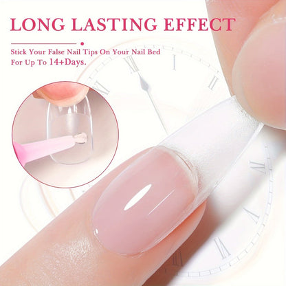Press On Nail Glue 28pcs Bulk Kit – Super Strong Long Lasting Acrylic Nail Tip Adhesive with Precision Tip Applicator, 2g Each Tube, 280-420 Uses, DIY Home & Salon Manicure Set