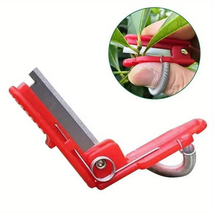 Thumb Knife Garden Harvesting Set 6-Pack - Safety Finger Guard Cutter for Picking Fruits, Vegetables & Herbs in Orchard, Garden & Farm - Multi-Function Thumb Ring Blade Tool