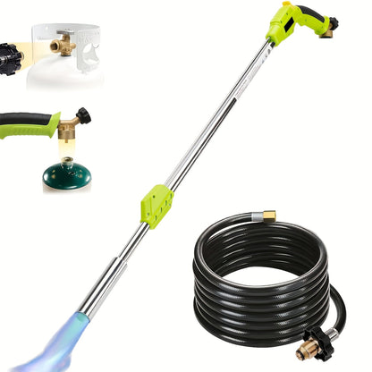 Propane Weed Torch | Flame Weeder Ice Melter Outdoor Roof Driveway